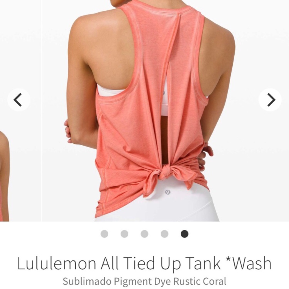 Lululemon all tied up tank!